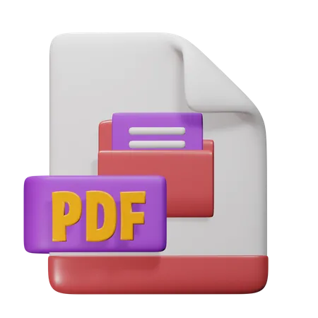 Ficheiro PDF  3D Icon