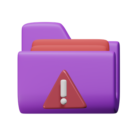 Arquivo de perigo  3D Icon