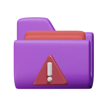 Arquivo de perigo  3D Icon