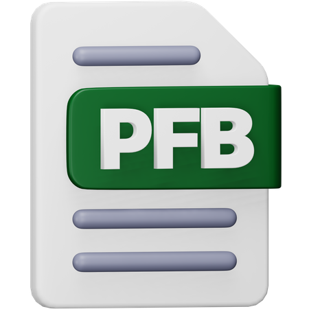 Arquivo pfb  3D Icon