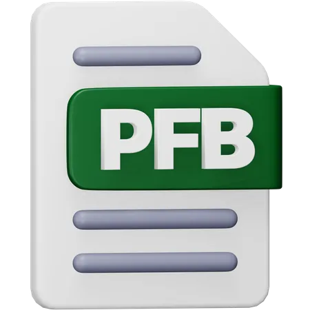 Arquivo pfb  3D Icon