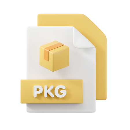 Arquivo pkg  3D Icon