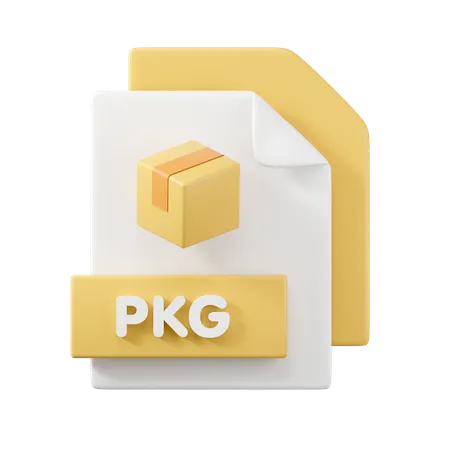 Arquivo pkg  3D Icon