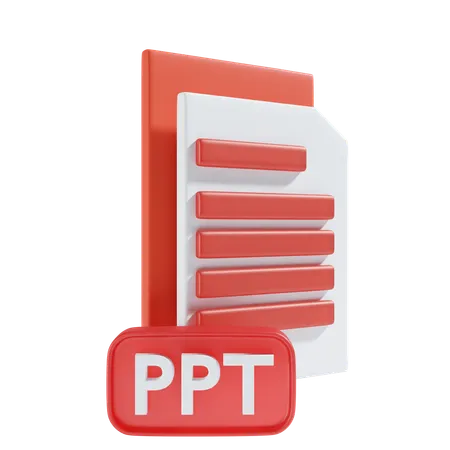 Arquivo Ppt  3D Icon