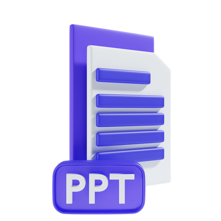 Arquivo Ppt  3D Icon