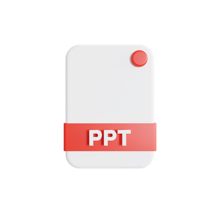 Arquivo Ppt  3D Icon