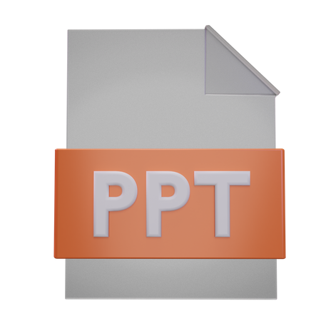 Arquivo Ppt  3D Icon