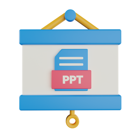 Arquivo Ppt  3D Icon