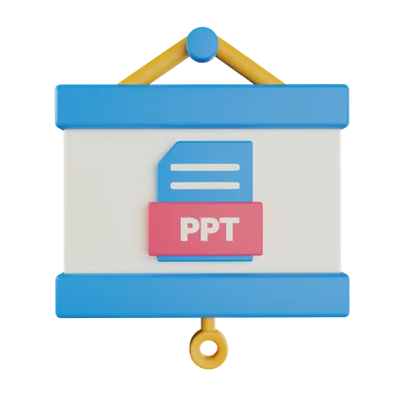 Arquivo Ppt  3D Icon