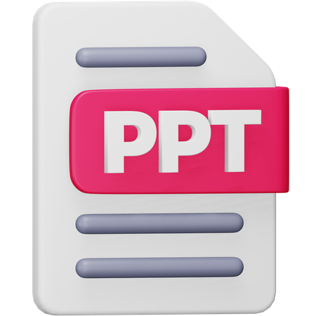 Arquivo Ppt  3D Icon