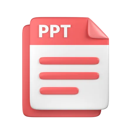 Arquivo Ppt  3D Icon