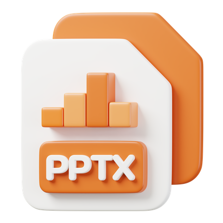 Arquivo pptx  3D Icon