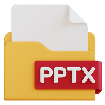 Arquivo pptx  3D Icon