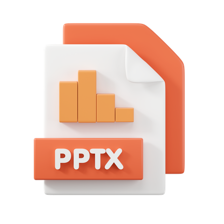 Arquivo pptx  3D Icon