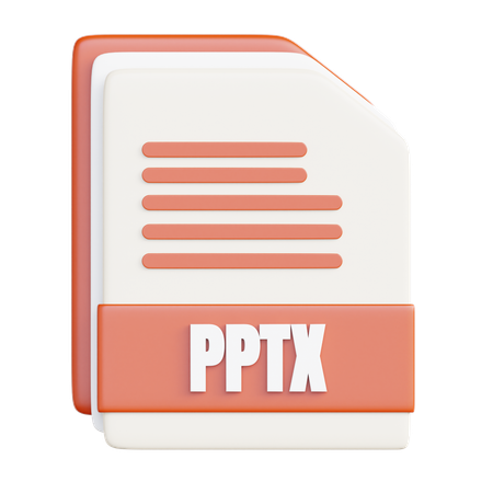 Arquivo pptx  3D Icon