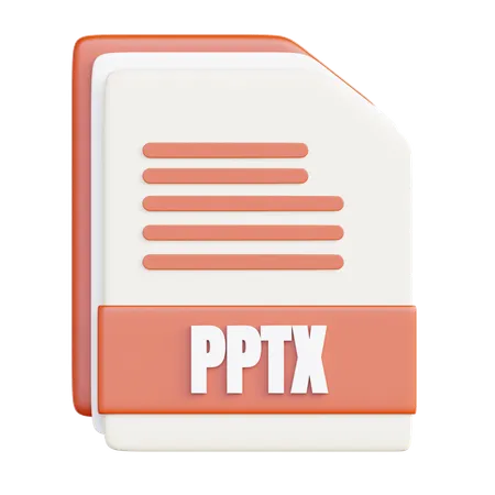 Arquivo pptx  3D Icon