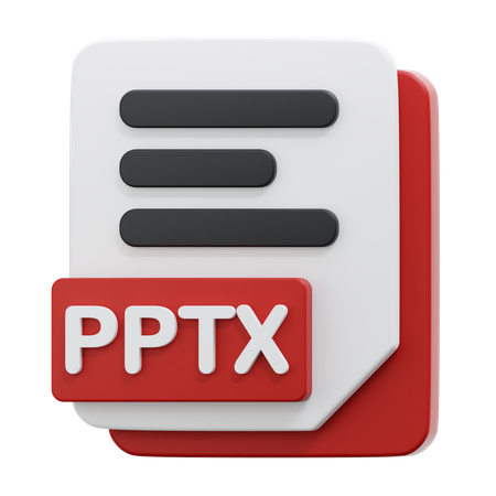 Arquivo pptx  3D Icon