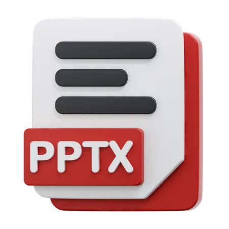 Arquivo pptx  3D Icon