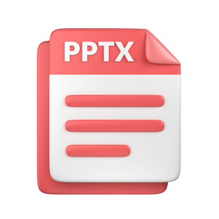 Arquivo pptx  3D Icon