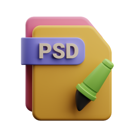 Arquivo psd  3D Icon