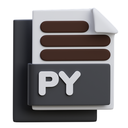 Arquivo py  3D Icon