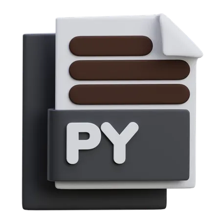 Arquivo py  3D Icon