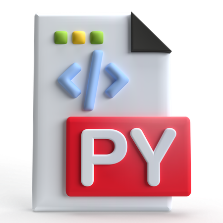 Arquivo python  3D Icon