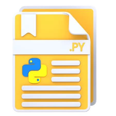 Arquivo python  3D Icon