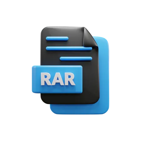 Arquivo rar  3D Icon