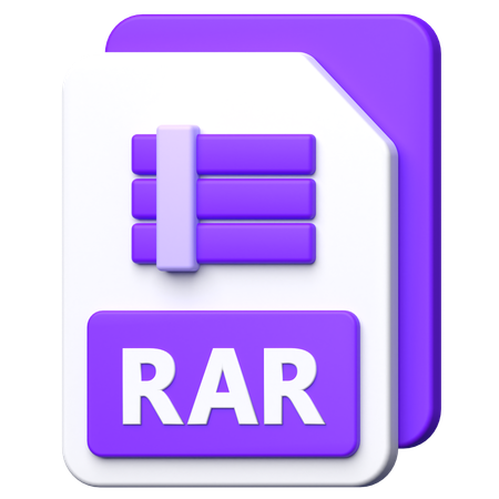 Arquivo rar  3D Icon