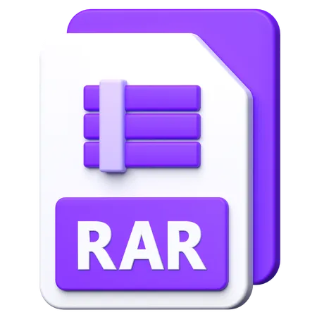 Arquivo rar  3D Icon