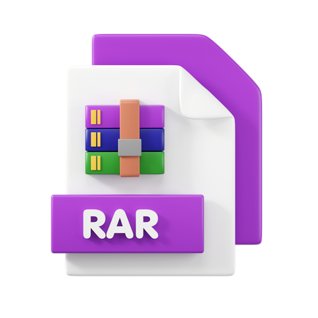 Arquivo rar  3D Icon