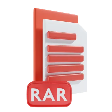 Arquivo rar  3D Icon