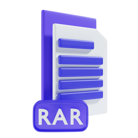 Arquivo rar  3D Icon