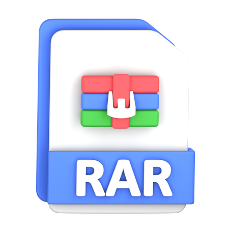 Arquivo rar  3D Icon