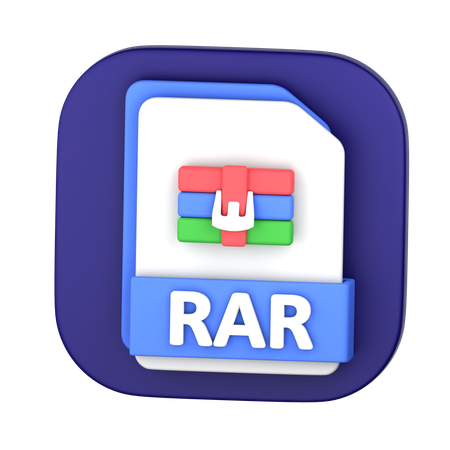 Arquivo rar  3D Icon