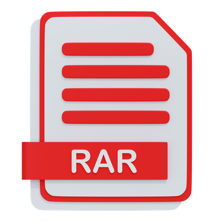 Arquivo rar  3D Icon