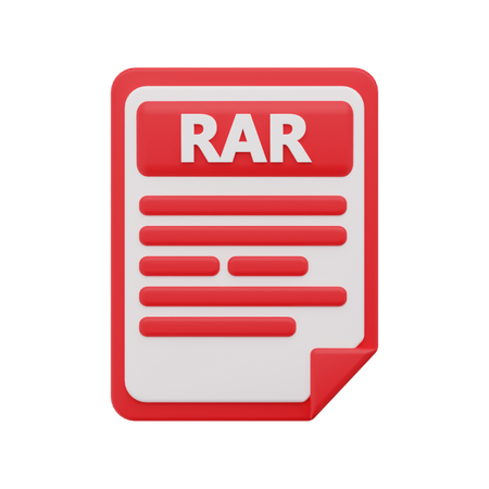 Arquivo rar  3D Icon