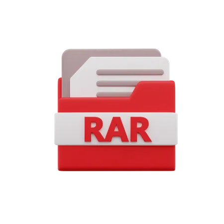 Arquivo rar  3D Icon