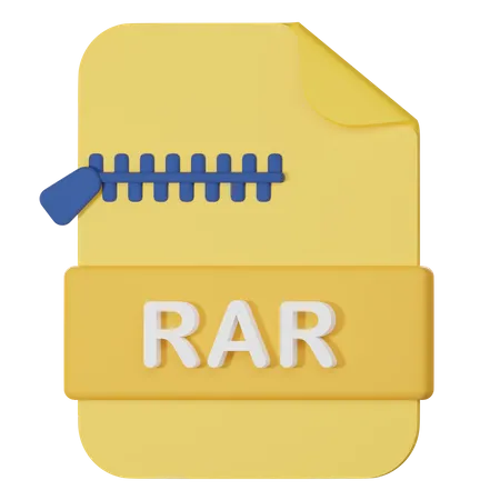 Arquivo rar  3D Icon