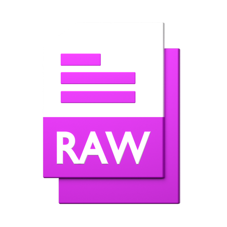 Arquivo RAW  3D Icon