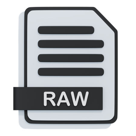 Arquivo RAW  3D Icon