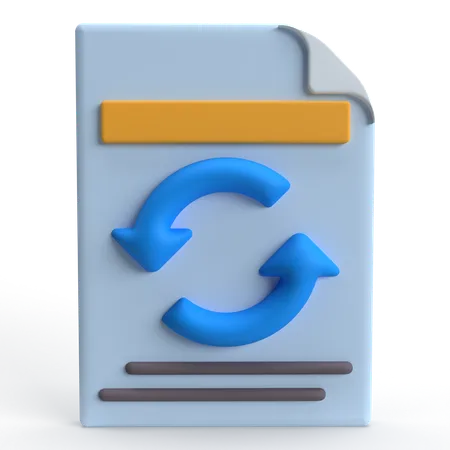 Recarregar arquivo  3D Icon