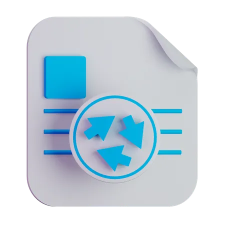 Reciclagem de arquivo  3D Icon