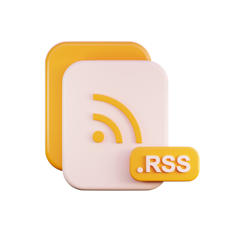Arquivo rss  3D Icon
