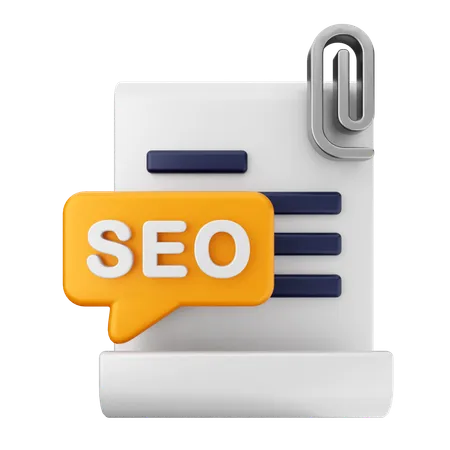 Arquivo seo  3D Icon