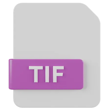 Arquivo tif  3D Icon