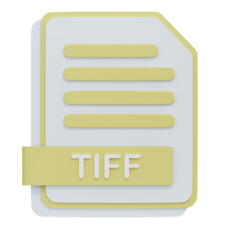 Arquivo tiff  3D Icon