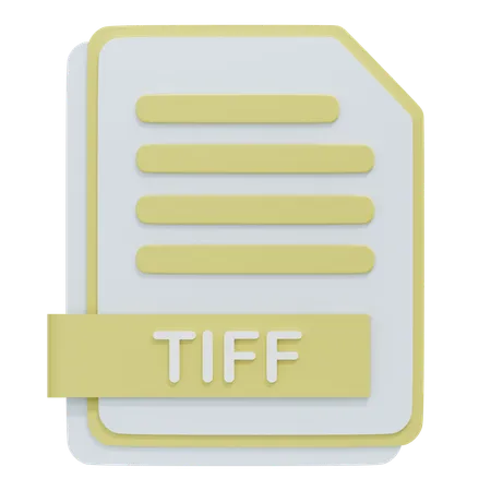 Arquivo tiff  3D Icon