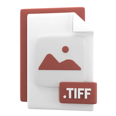 Arquivo tiff  3D Icon